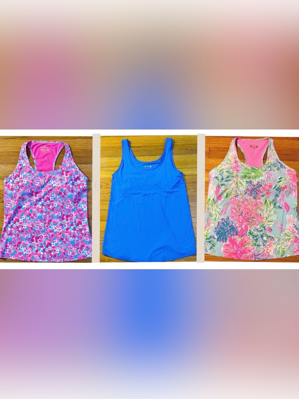 Lilly Pulitzer Small- Luxletic Tank Bundle, *with padding! ALL Like New!
